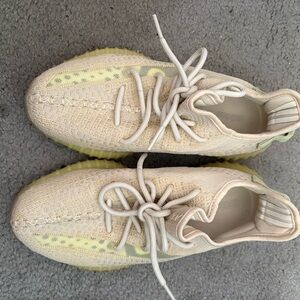Adidas Yeezy Sneakers in Cream and Yellow